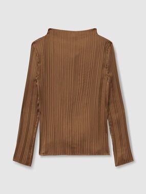 NWT Reiss Ember High Neck Plisse Top